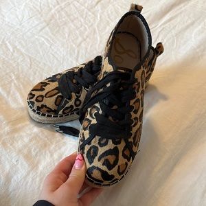 Sam Edelman leopard print platform sneakers
